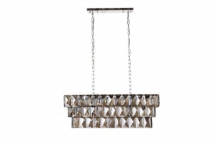 LUSTRA CRISTAL 90CM, CRYSTAL, DIN METAL SI CRISTAL, MODEL DEOSEBIT - Img 5