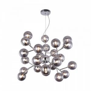LUSTRA DALLAS MOD545PL-24CH, DIN METAL SI STICLA, STIL MODERN, MAYTONI
