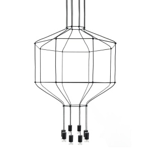 LUSTRA FLUSSO 8,NEAGRA, CONFECTIONATA DIN METAL, STIL MODERN