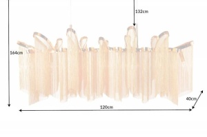 LUSTRA MODERNA 118CM, ROYAL, METAL AURIU, DESIGN DEOSEBIT - Img 6