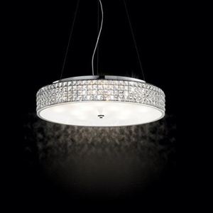 LUSTRA MODERNA CRISTAL ROMA SP12 IDEAL LUX