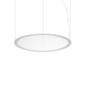 LUSTRA ORBIT SP D63, 63CM, ALB MAT, DIN ALUMINIU SI ACRIL, STIL MODERN