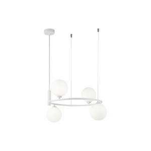 LUSTRA RING MOD013PL-04W, DIN METAL SI STICLA, ALBA, STIL MODERN, MAYTONI