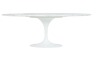 MASA ALBA TULIP ELLIPSE MARBLE CARRARA 200/120 STIL MODERN - Img 6