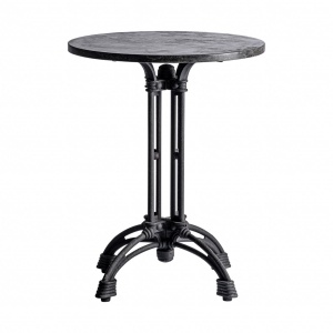 MASA DE BAR REF. 28348, ROTUNDA, NEAGRA, STIL CLASIC, DIN FIER SI MARMURA, PRODUS DETASABIL, VIC - Img 2