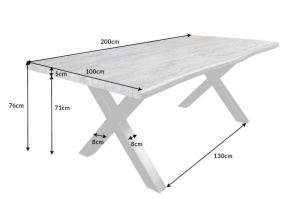 MASA DE SUFRAGERIE, 200CM, FURNIR DIN LEMN STEJAR SALBATIC, ARTIM GROUP SELECTION - Img 6