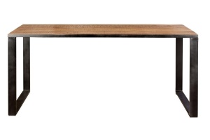 MASA DINING 180CM, MARO/NEGRU, LEMN MASIV DE MANGO SI METAL, GINER Y COLOMER - Img 2