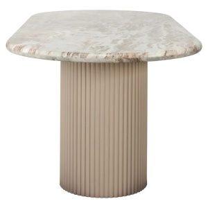 MASA DINING CORONEL, 240 CM, EFECT DE MARMURA BEJ, DIN MARMURA SI MDF, RICHMOND INTERIORS - Img 3