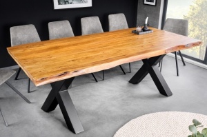 MASA DINING, MAMMUT 200CM, NATUR MIERE, DIN LEMN DE SALCAM/METAL, ARTIM GROUP COLLECTION
