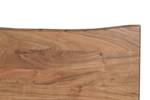 MASA DINING RIVA 200CM, MARO/NEGRU, LEMN MASIV DE ACACIA SI METAL, STIL INDUSTRIAL G&C - Img 5