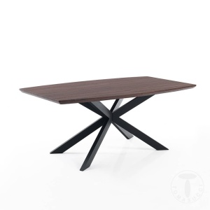 MASA ELEGANTA EXTENSIBILA 160/210CM, HICS DARK, COD 3291, STIL MODERN, REALIZATA DIN METAL SI MDF - Img 2