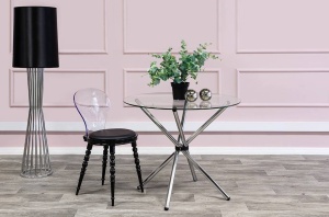 MASA LIVING DIN METAL SI STICLA, CONEX, STIL MODERN B2
