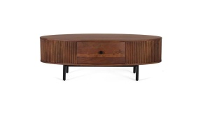MASUTA DE CAFEA 120CM, CULOARE CIRES, LEMN SALCAM, STIL RETRO