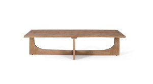MASUTA DE CAFEA 152CM, NATUR, LEMN DE MANGO, MODEL DEOSEBIT - Img 2