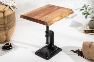 MASUTA DE CAFEA 43CM, FACTORY, COD 39291, DIN LEMN MASIV DE SALCAM STIL INDUSTRIAL
