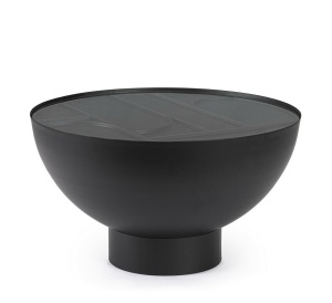 MASUTA DE CAFEA ARCHIE 70X24, NEAGRA, CONFECTIONATA DIN OTEL, STIL MODERN