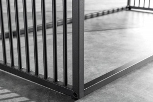 MASUTA DE CAFEA, ARCHITECTURE 100CM, ASPECT MARMURA, NEAGRA - Img 4