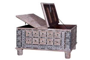 MASUTA DE CAFEA HOLMES 6585, MULTICOLORA, DIN LEMN DE MANGO, STIL VINTAGE G&C - Img 2