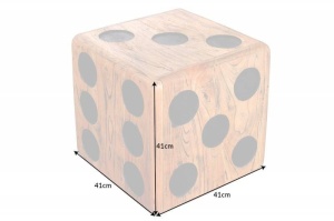 MASUTA DE CAFEA/NOPTIERA 40CM, CUBE, LEMN MASIV, DESIGN MODERN, COD 41811 - Img 5