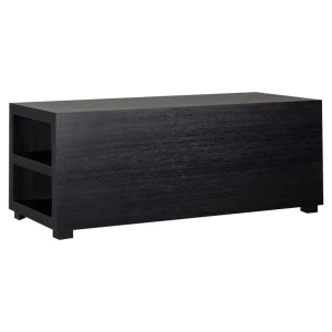 MASUTA DE CAFEA OAKURA, 104 CM, NEAGRA, DIN FURNIR DE STEJAR, RICHMOND INTERIORS