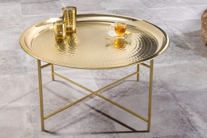 MASUTA DE CAFEA, ORIENT 65CM, TAVA DETASABILA, DIN METAL, AURIU/NEGRU, ARTIM GROUP SELECTION - Img 5