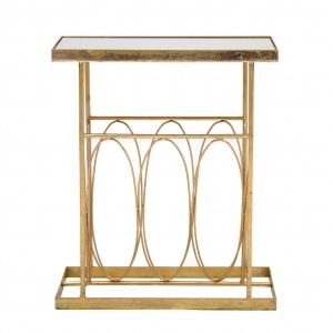 MASUTA DE CAFEA REVISTERO DAMME REF. 22632, DIN METAL SI OGLINDA, STIL MODERN, VIC