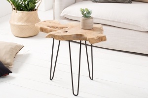 MASUTA DE CAFEA WILD 38243 DIN LEMN MASIV DE TEC DESIGN RUSTIC