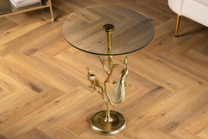 MASUTA DE CAFEA, WILDLIFE, 60CM, BLAT DIN STICLA SI METAL, ARTIM GROUP SELECTION - Img 2