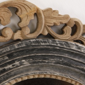 OGLINDA REF. 22504, DIN LEMN DE TEC SI STICLA, STIL CLASIC, VIC - Img 2
