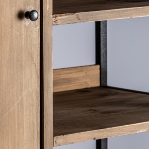 ORGANIZATOR DROSSIA REF. 28951, DIN LEN MASIV DE ULM SI METAL, STIL INDUSTRIAL, VIC - Img 3