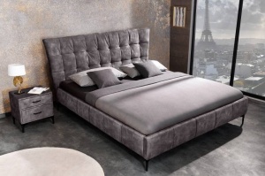 PAT BOUTIQUE 180X200CM, CATIFEA FINA, MICROFIBRA GRI, MODEL DEOSEBIT - Img 2