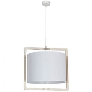 Pendul LOKI 881G, din metal, lemn si textil, alb, stil modern, ALDEX
