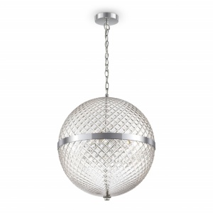 PENDUL YONKERS P004PL-03CH, DIN METAL SI STICLA, STIL MODERN, MAYTONI