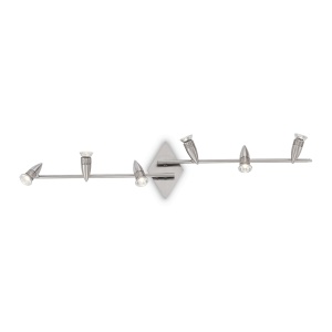 PLAFONIERA ALFA PL6 NICKEL STIL VINTAGE IDEAL LUX