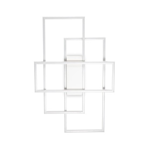 PLAFONIERA FRAME PL RETTANGOLO, ALB, DIN METAL, STIL MODERN