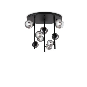 PLAFONIERA PERLAGE PL9, FUMURIU, DIN METAL, STIL MODERN