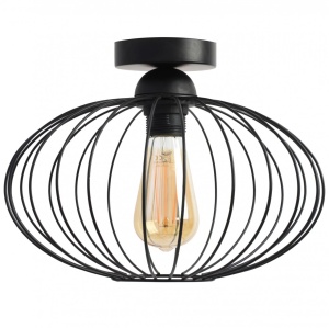 PLAFONIERA RETRO PARMA GY180803, 17x23x30 cm, NEGRU, DIN OTEL SI METAL DE INALTA CALITATE, STIL MODERN, TU