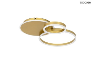 PLAFONIERA RINGS 3 GOLD, CONFECTIONATA DIN OTEL INOXIDABIL, STIL MODERN