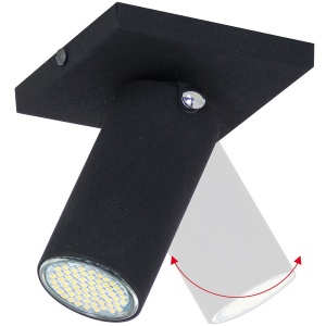 PLAFONIERA SLIM II 727PL/G1 NEAGRA, ALDEX