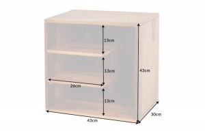 RAFT PENTRU CARTI/MASUTA, 43CM, DIN LEMN MASIV, ARTIM GROUP SELECTION - Img 6