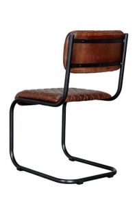 SCAUN 6749, MARO/NEGRU, DIN PIELE SI FIER, STIL VINTAGE G&C - Img 3