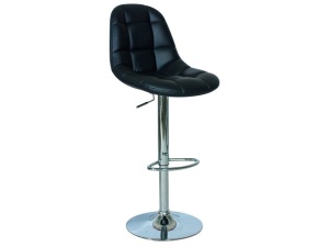 SCAUN DE BAR C-198 NEGRU/CROM STIL MODERN