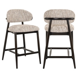 SCAUN DE BAR CHERRY TRENDY NATURE 01, S4742, CONFECTIONAT DIN 100% POLIESTER, SPUMA, PLACAJ SI LEMN, RICHMOND INTERIORS