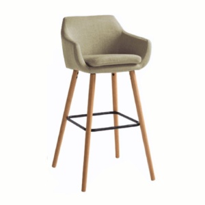 SCAUN DE BAR TAHIRA, BEJ/FAG, STIL MODERN, TK