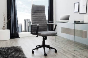SCAUN DE BIROU GRI, LAZIO HIGH, DESIGN VINTAGE, ARTIM GROUP SELECTION