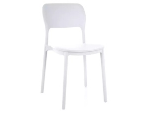 SCAUN DE TERASA TIMO, GRI DESCHIS, DIN POLIPROPILENA, STIL MODERN - Img 1