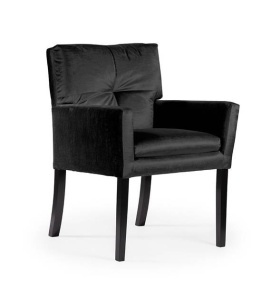 SCAUN DINING HAVANA, NEGRU, STIL CLASIC, ATR