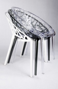 SCAUN DINING/TERASA KORAL, ALB MAT, DIN POLIPROPILENA, STIL MODERN - Img 7