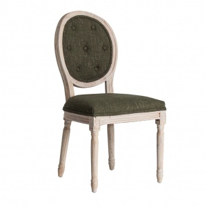 SCAUN STENDAL REF. 27128,VERDE, STIL MODERN, DIN LEMN DE STEJAR, BUMBAC SI POLIESTER, VIC