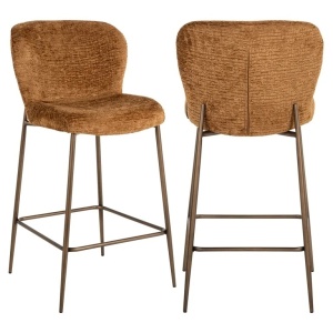 SCAUNE DE BAR ODARBY, S4793, COGNAC FUSION 28, CONFECTIONAT DIN 100% POLIESTER, METAL SI SPUMA, RICHMOND INTERIOR